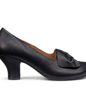 Women's Extra Wide 'Donna' Heels in Black Size: 4.5 - Black - Size: 4.5 - Hotter - FashionsVida