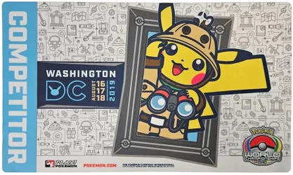 Pokemon World Championships 2019 Competitor Playmat - Archeologist Pikachu