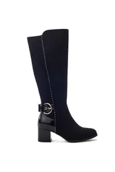 Womens Sameena Black Boots Faux Leather - Size Eu 39