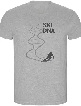 T-shirt à Manches Courtes Ski Dna Eco Heather Grey L - Kruskis - FashionsVida