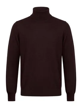 Rollkragenpullover Herren Schokobraun 46,48,50,52,58 Herren - ALPHA - FashionsVida