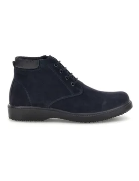 Polacchini blu in pelle con lacci 1256 45 - Pittarello - FashionsVida