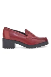 Mocassino in Vera Pelle Rosso 85035 41