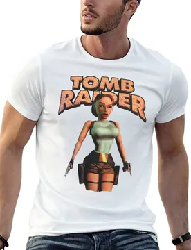 Tomb Raider - Lara Croft cartoon T-Shirt All Weather Casual Short Sleeve - Aliexpress - FashionsVida