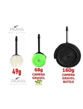Camera d'aria antiforatura NXT ROAD PIUMA GRAVEL 700X35-45 49 g 45mm - Barbieri - FashionsVida