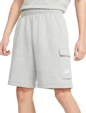 Club Mens Cargo Shorts In Grey Fleece - Size X-Large - Nike - FashionsVida