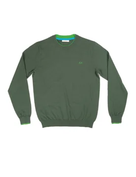 Maglia Uomo K44125 37 VERDE SC - Sun68 - FashionsVida