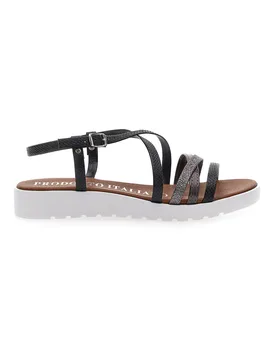 Sandali Neri con Multy Listini Made In Italy 8103 38 - MIO TEMPO - FashionsVida
