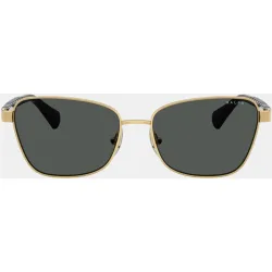 Gafas de sol RA4149 de mujer geométrica en metal con lente degradada
