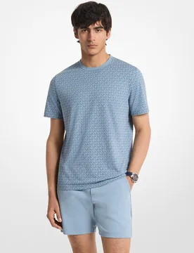 Camiseta de hombre manga corta logos - Michael Kors - FashionsVida