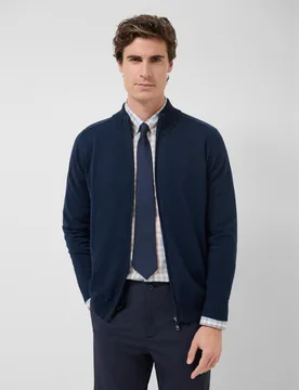 Chaqueta de punto de hombre cierre cremallera - Roberto Verino - FashionsVida