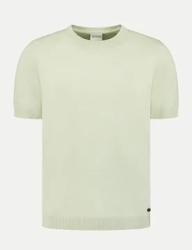 No Excess Strick-T-Shirt Grün XXL - No Excess - FashionsVida