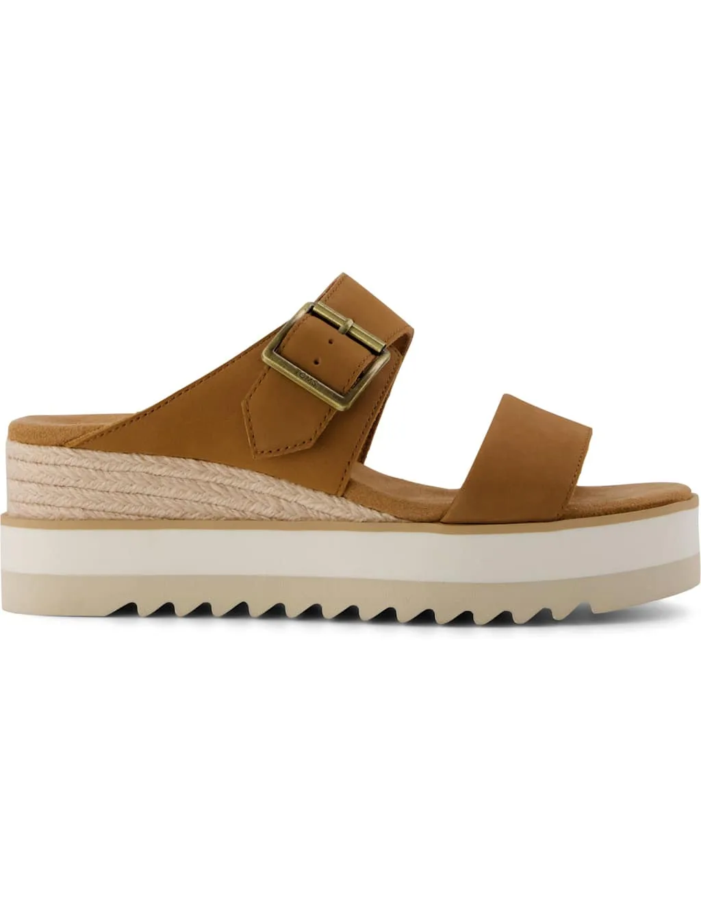 Leather Buckle Mules Brown female - TOMS - FashionsVida