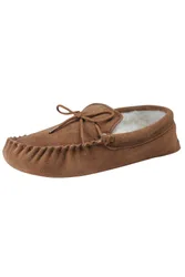 Womens Sheepskin Moccasin Slippers - - Size: 4