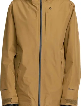 Wasserfeste und atmungsaktive Snowboardjacke aus GORE-TEX ePE Tester 3L Gore-Tex Jacket Bronze für Herren aus Leder Größe M Braun - Volcom - FashionsVida