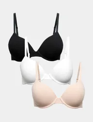 Pack Wired Demi Cup T-Shirt Bras A-E Opaline Mix female
