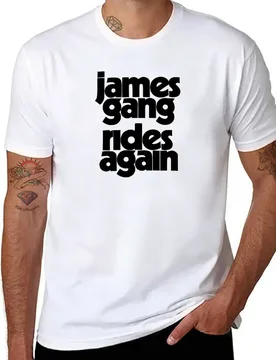 James Gang Rides Again T-Shirt quick drying heavyweights sweat hippie clothes plain black t shirts men - Aliexpress - FashionsVida