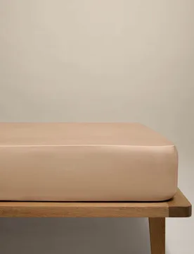 Egyptian Cotton 400 Thread Count Silky Deep Fitted Sheet Biscuit - M&S - FashionsVida