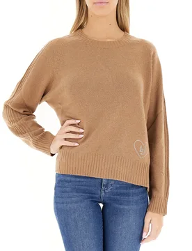 Maglione girocollo LIU JEANS CAMMELLO XS - Liu jo - FashionsVida