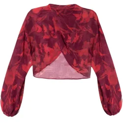 Chaqueta corta de gasa de mujer para invitada