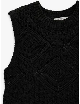 Top de mujer de crochet en liso - Parfois - FashionsVida