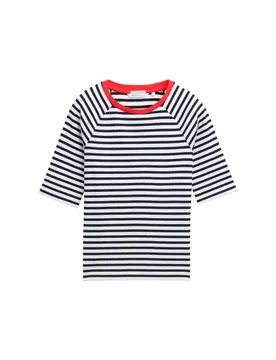XS striped raglan T-shirt female - XS - FashionsVida