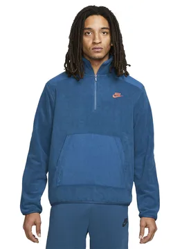 Style Essentials+ Fleece Half-Zip Top - Jacke-Fleece - blau - Herren - Size: XL - Nike - FashionsVida
