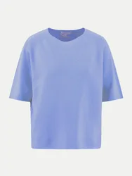 SHORTSLEEVE FINE COTTON Blau M