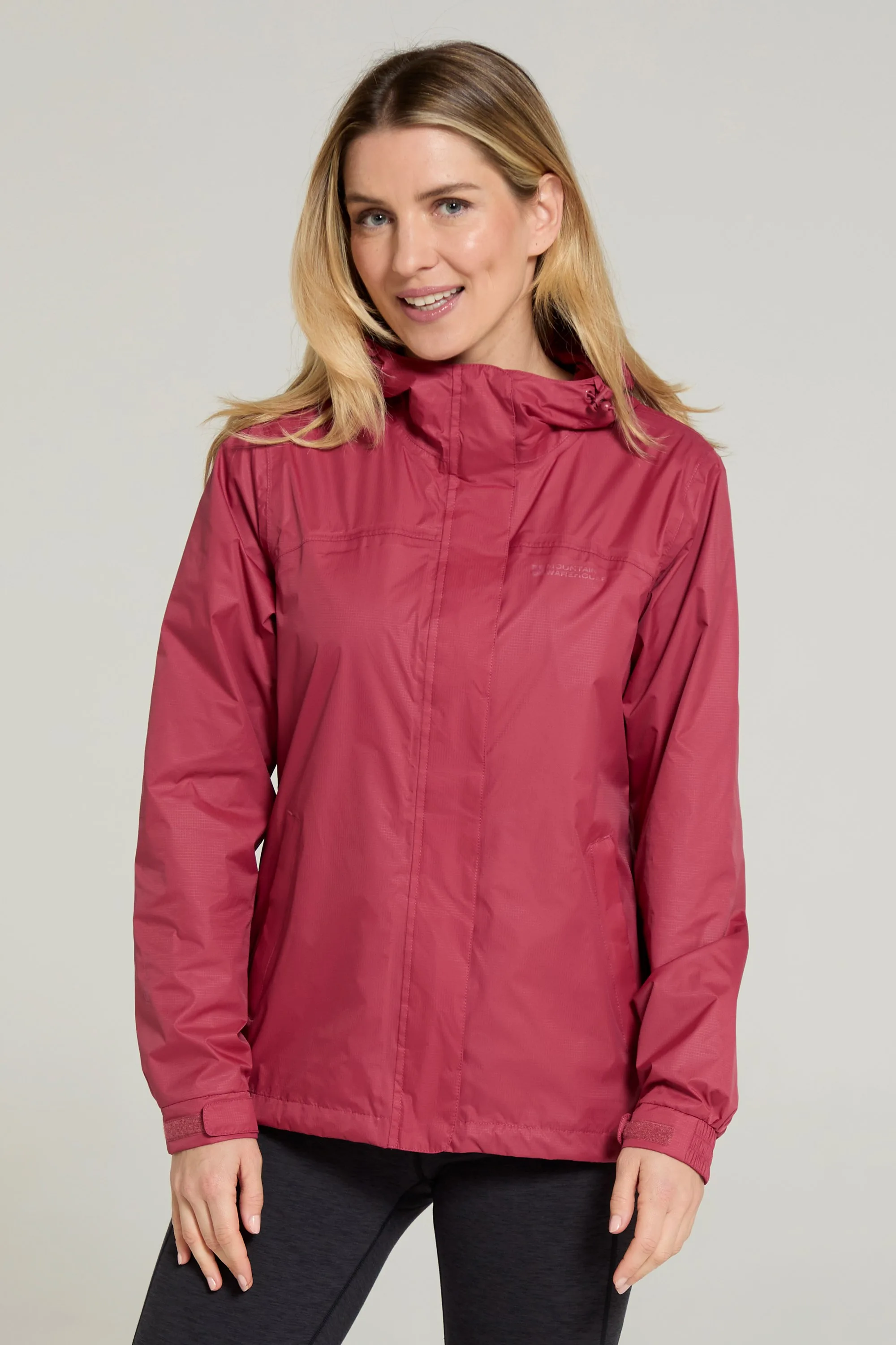 Torrent Womens Lightweight Waterproof Jacket - Pink - Pink - Size: 8 - Mountain Warehouse - FashionsVida