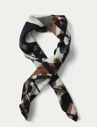 TP Check and Floral Scarf Blue female