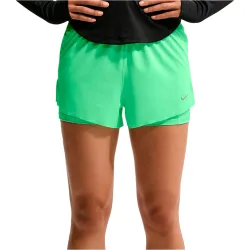 Dri-fit swift 2in1 pantalón running mujer Verde (M)