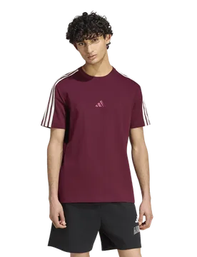 Kit 3-stripes Regular T-shirt Herren T-Shirts - Rot - Größe XS - Baumwoll-Jersey Red XS - Adidas - FashionsVida