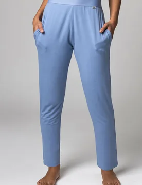Women's 1 Pack Bamboo Loungewear Selection Classic Bottoms Blue UK 16 - Blue - Size: UK 16 - Lazy Panda - FashionsVida