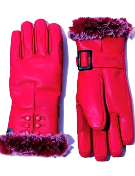 Aurak Gants Red M Femme - Aurak - FashionsVida