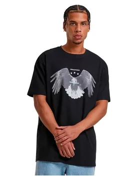 Mister T-shirt à Manches Courtes Sick Eagle Heavy Black S - TEE - FashionsVida