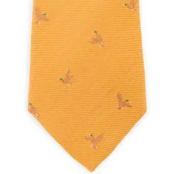 Corbata lana patos volando