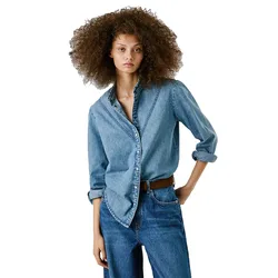 Camicia A Maniche Lunghe Regular Denim 3V3 S