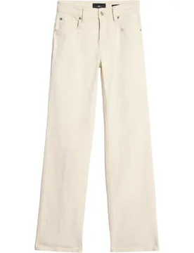 Pantalones rectos de mujer calie straight con cintura baja - 7 For All Mankind - FashionsVida