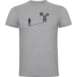 T-shirt à Manches Courtes Shadow Train Heather Grey L
