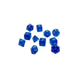 Eclipse 11 Dice Set - Pacific Blue