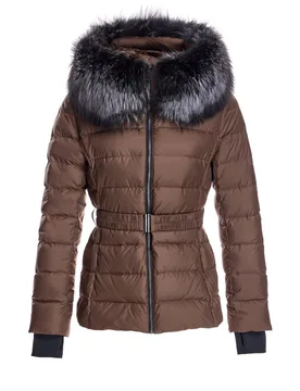 Plumífero de mujer con capucha ribeteada de zorro - Maximilian - FashionsVida