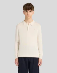 Kids Long Sleeve Cotton Polo Shirt Putty