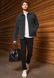 Street One Overshirt mit Wollanteil male Grau