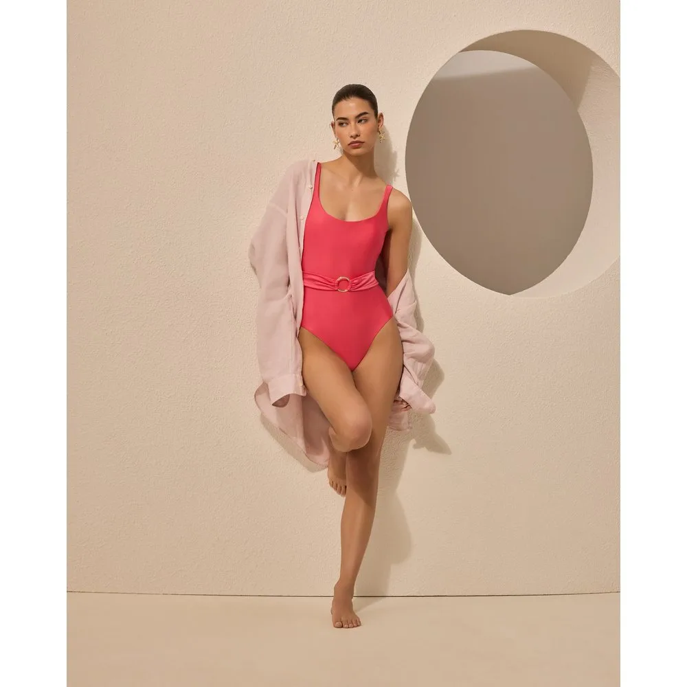 Bañador de mujer con detalle cinturón - Énfasis - FashionsVida