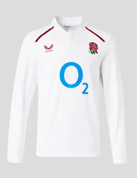 England Rugby Women's 26/27 Home Classic Long Sleeve Shirt - White 10 female - Castore - FashionsVida