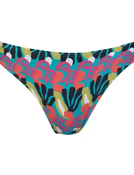Braga de bikini con lazos a los lados y estampado - Dolores Cortés - FashionsVida