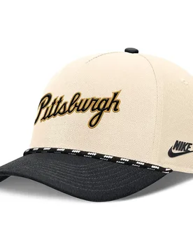 Cappellino Con Visiera Mlb Rise Structured Pittsburgh Pirates Natural / Black M-L - Nike - FashionsVida