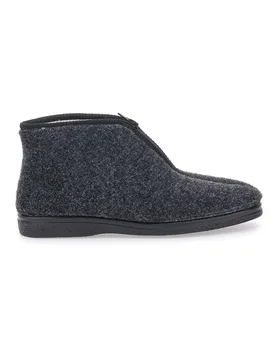 Pantofole nere con cerniera CA249 44 - JERPOINT - FashionsVida
