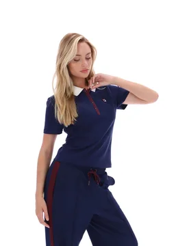 Navy Juno Fitted Iconic Polo - 4XL - FILA - FashionsVida