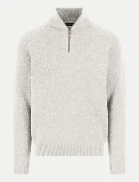 Casual-Fit Troyer Grau 3XL - Fynch-Hatton - FashionsVida